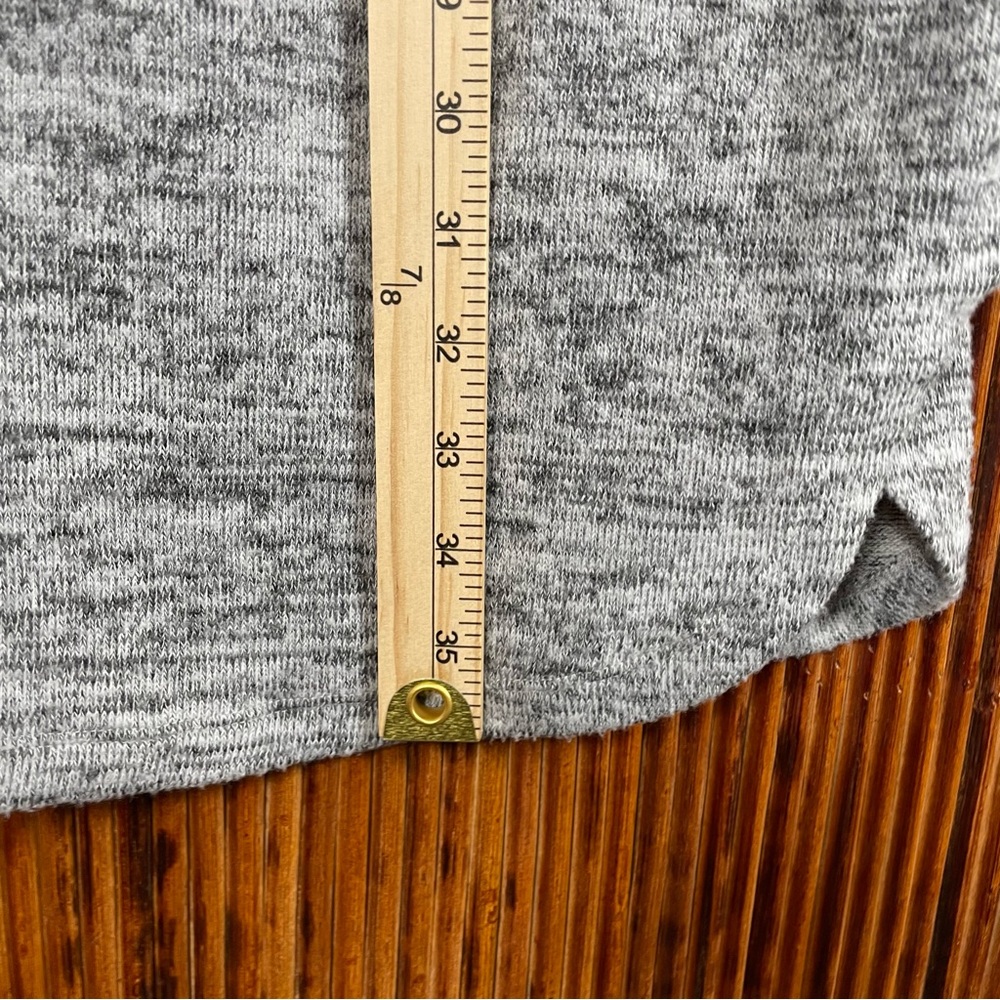 Jersey Style Dress Gray Long Sleeve Size L - Picture 7 of 9